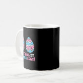 私のストップイースターの卵を見つめおもしろいて大人のユーモアJ コーヒーマグカップ (正面左)