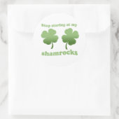 私のストップシャムロックを見つめて ラウンドシール (バッグ)