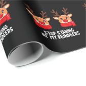 私のストップトナカイのクリスマス休暇を見つめて ラッピングペーパー (ロールコーナー)