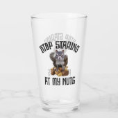 私のストップナッツを見てる – リスおもしろいレル愛好家 タンブラーグラス (裏面)