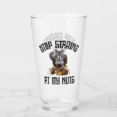 私のストップナッツを見てる – リスおもしろいレル愛好家 タンブラーグラス (正面)