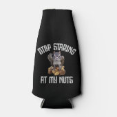 私のストップナッツを見てる – リスおもしろいレル愛好家 ボトルクーラー (正面)