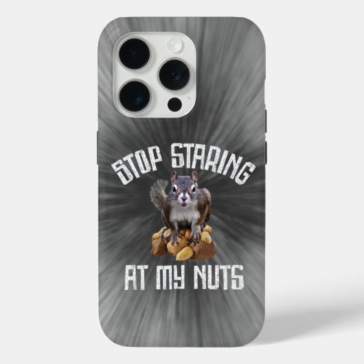 私のストップナッツを見てる – リスおもしろいレル愛好家 Case-Mate iPhoneケース (裏面)