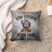 私のストップナッツを見てる – リスおもしろいレル愛好家Thr クッション (ブランケット)