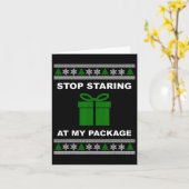 私のストップパッケージを見つめて – 醜いクリスマス カード (黄色い花)