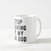 私のストップパパ体を見つめて コーヒーマグカップ (正面右)