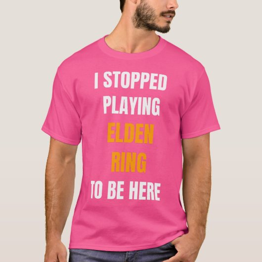 私のストップリングや輪が来るこおもしろいと Tシャツ (正面)