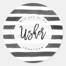 私のストライプのアッシャーのステッカーを