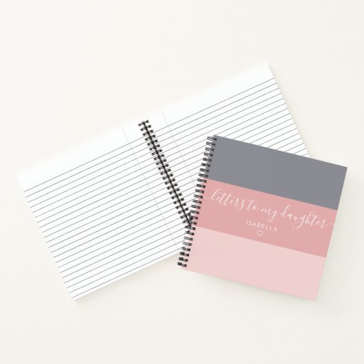 私のストライプ娘への手紙Keepsake Journal ノートブック (内部)