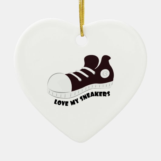 私のスニーカー セラミックオーナメント (正面)