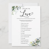 私のスパイのゲームの愛を結婚獲得する 招待状 (正面)