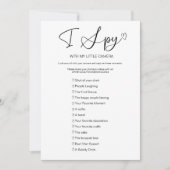 私のスパイのゲームの愛を結婚獲得する 招待状 (正面)