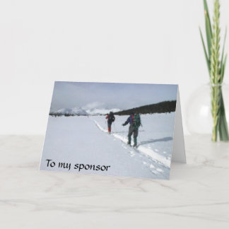 私のスポンサーにありがとう サンキューカード