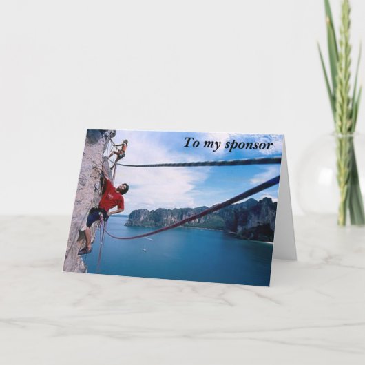 私のスポンサーに2ありがとう サンキューカード (正面)