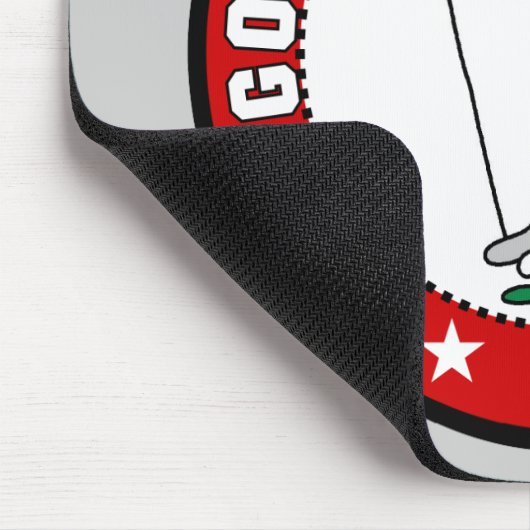 私のスポーツのマウスパッドをゴルフをしている女性 マウスパッド (コーナー)