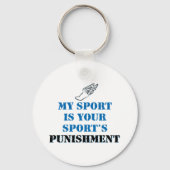 私のスポーツはあなたのスポーツの罰である – トラック キーホルダー (正面)
