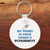 私のスポーツはあなたのスポーツの罰である – トラック キーホルダー (正面)