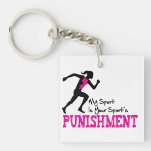 私のスポーツはあなたのスポーツの罰Keychainです キーホルダー