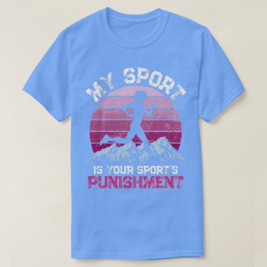 私のスポーツはあなたのスポーツ処罰のヴィンテージアスリート Tシャツ (デザイン正面)