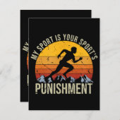 私のスポーツはあなたのスポーツ処罰トラッククロス部屋 エンクロージャーカード (正面/裏面)
