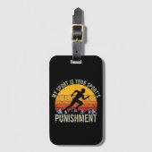 私のスポーツはあなたのスポーツ処罰トラッククロス部屋 ラゲッジタグ (正面縦)