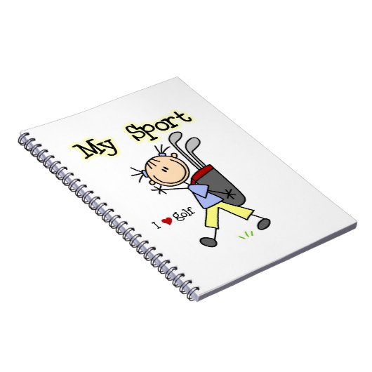 私のスポーツをゴルフをして下さい ノートブック (右側)