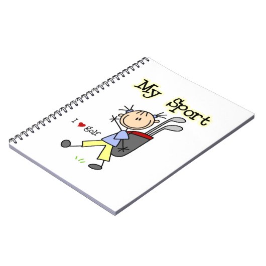 私のスポーツをゴルフをして下さい ノートブック (左側)