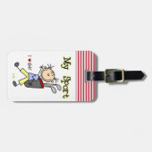 私のスポーツをゴルフをして下さい ラゲッジタグ (正面横)