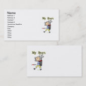 私のスポーツをゴルフをして下さい 名刺 (正面/裏面)