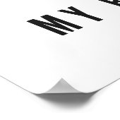 私のスポーツ最高のバレーボール ポスター (角)