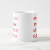 私のスマイルはあなたは私の義理の兄ジャンボマグ ジャンボコーヒーマグカップ (正面)