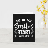 私のスマイルは皆さんの結婚結婚から始まる カード (黄色い花)