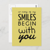 私のスマイル葉書の多感動的さ ポストカード (正面/裏面)