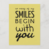 私のスマイル葉書の多感動的さ ポストカード (正面)