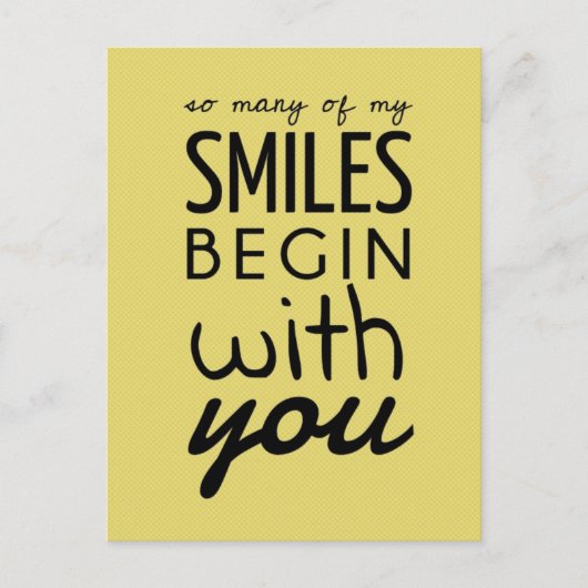 私のスマイル葉書の多感動的さ ポストカード (正面)