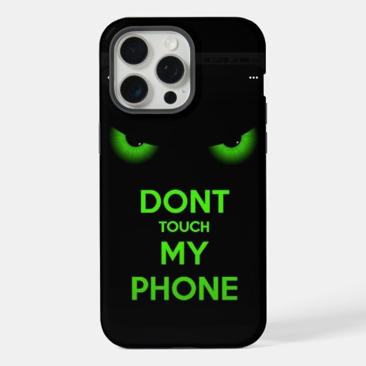 私のスマホに触るな iPhoneケース (裏面)