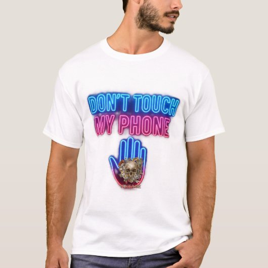 私のスマホに触るな Tシャツ (正面)