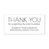 私のスモールビジネスのサポートに感謝カスタムする セルフインキングスタンプ (デザイン)