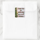 私のスモールビジネスをサポートしてくれてありがとう スクエアシール (バッグ)