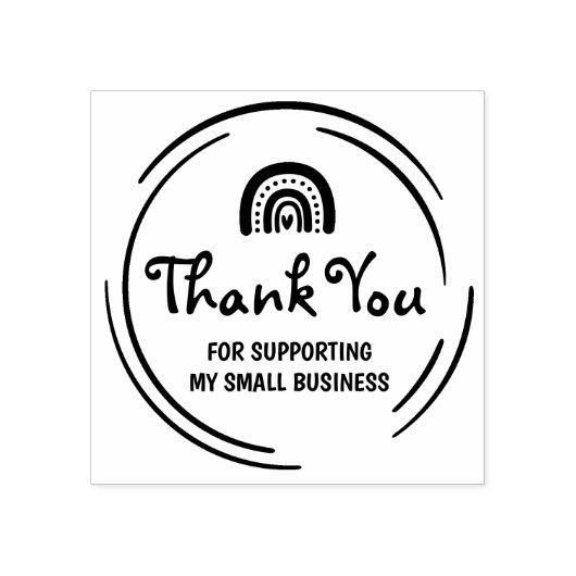 私のスモールビジネスをサポートしてくれてありがとう ラバースタンプ (インプリント)