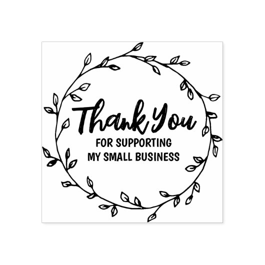 私のスモールビジネスをサポートしてくれてありがとう ラバースタンプ (インプリント)