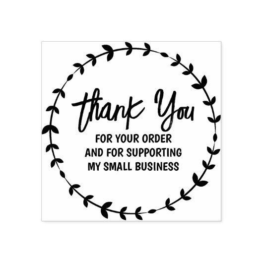 私のスモールビジネスをサポートしてくれてありがとう ラバースタンプ (インプリント)