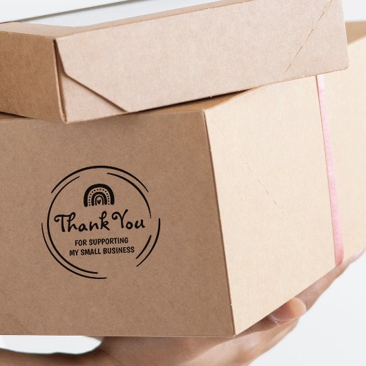 私のスモールビジネスをサポートしてくれてありがとう ラバースタンプ