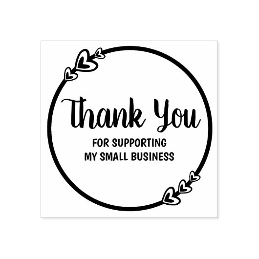 私のスモールビジネスをサポートしてくれてありがとう ラバースタンプ (インプリント)