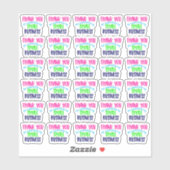 私のスモールビジネスステッカーをサポートしてくれてありがとう シール (シート)