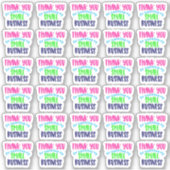 私のスモールビジネスステッカーをサポートしてくれてありがとう シール (正面)