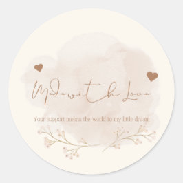 私のスモールビジネスステッカーをサポートしてくれてありがとう ラウンドシール