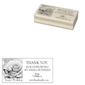 私のスモールビジネスバラをサポートしてくれてありがとう ラバースタンプ (押印)