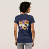 私のスローガンのようにゴルフにはたくさんボールが掛かる Tシャツ (裏面フル)