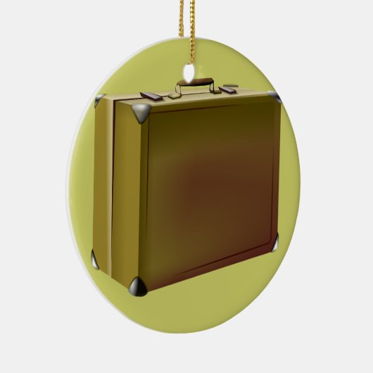 私のスーツケースは詰まります! セラミックオーナメント (右)